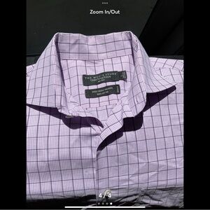 Bloomingdale’s men’s store shirt non iron Excellent Used Condition size L